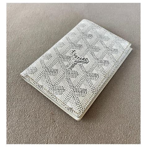 porta carte goyard bianco